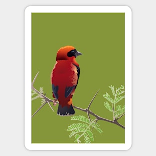 Red Bishop Sticker